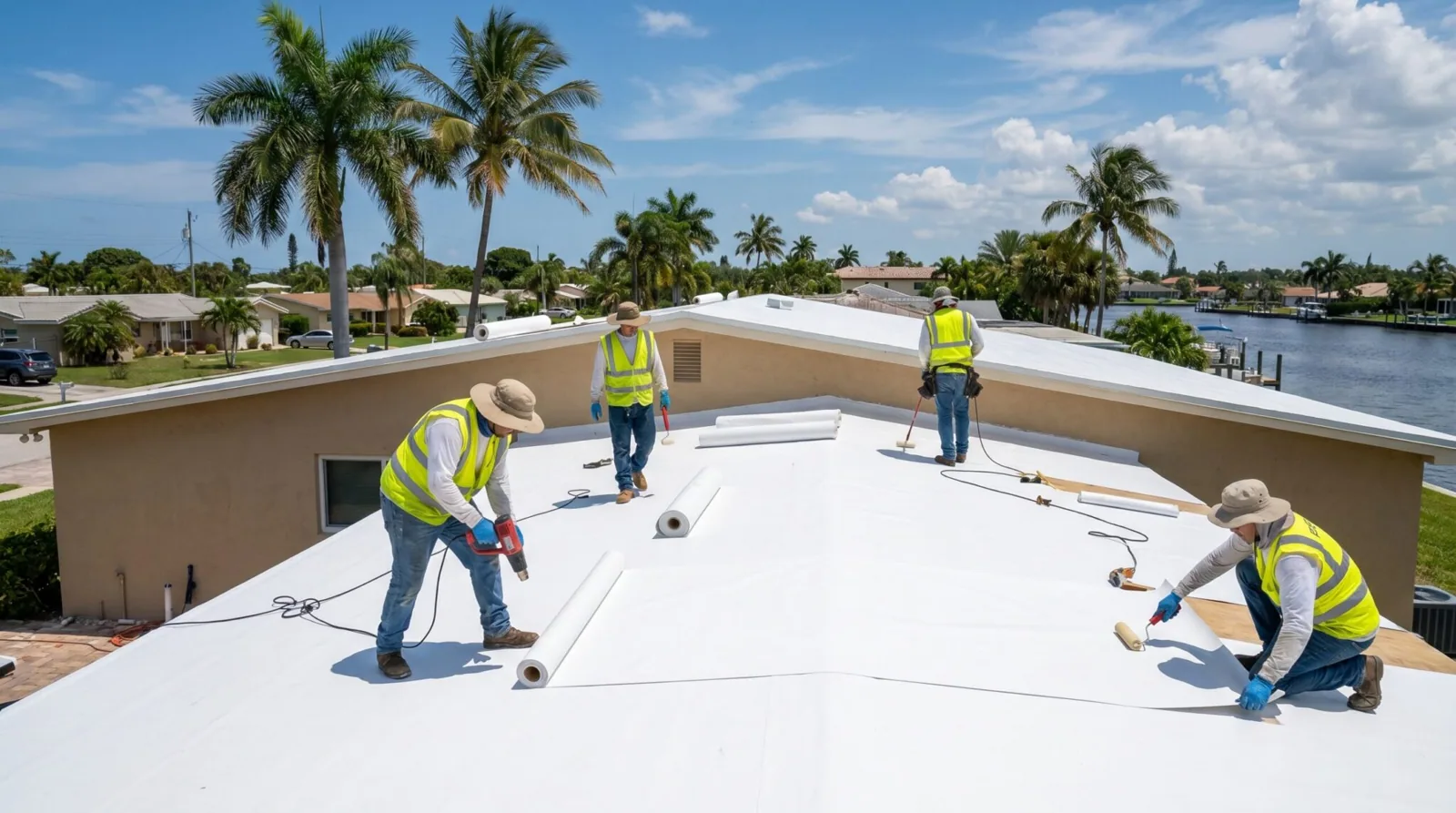 Membrane Puncture and Foot-Traffic Damage Repair in North Las Vegas, NV Membrane Puncture and Foot-Traffic Damage Repair in North Las Vegas, NV